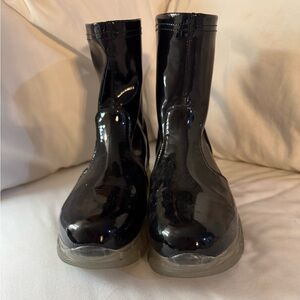 AQUATALIA Rain boots 8 black rubber